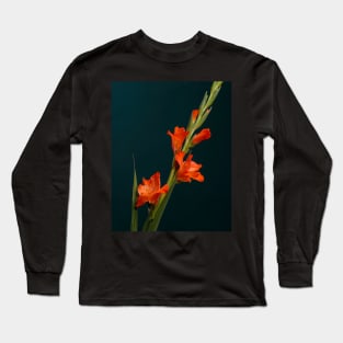 Orange Gladiolus Long Sleeve T-Shirt